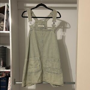 We The Free Striped Mini Dress - Green and White